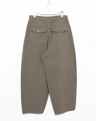 Flap hip pocket balloon cotton pants