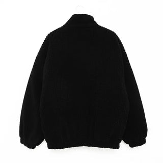 (Unisex) Boa Mock Neck Padded Blouson