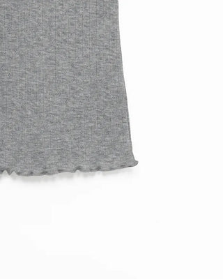 Short-sleeved T-shirt with perforations