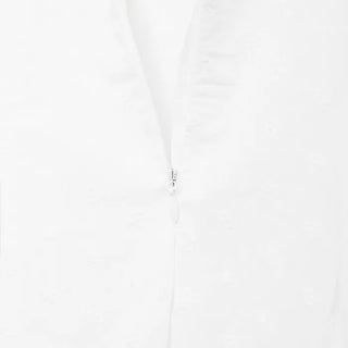 Puff-sleeve long dress