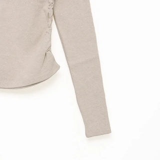 Shirred Warmer Turtleneck