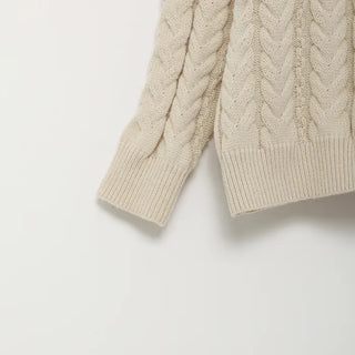 Cable knit sweater