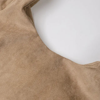 Simple suede bag