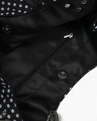 Dot Zip Pocket Tote Bag