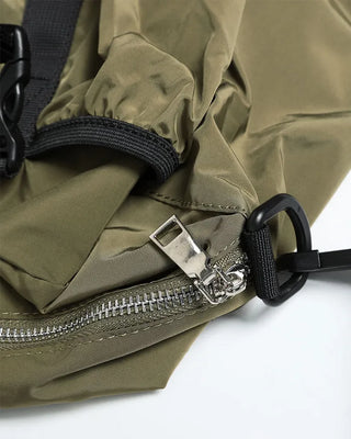 Drawstring Nylon Shoulder Bag