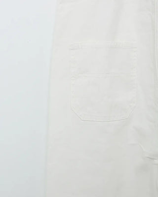 Wide silhouette cotton overalls