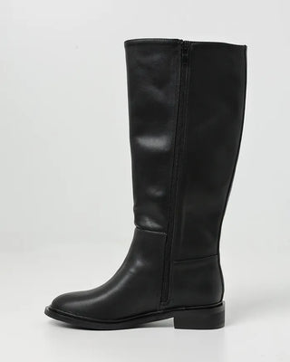 Leather long boots