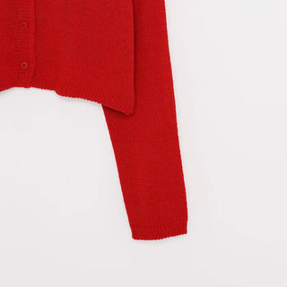 Cropped round cardigan