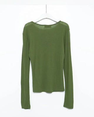 Henley neck layered T-shirt