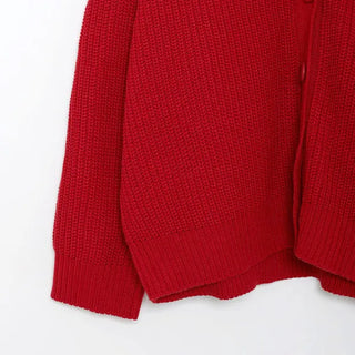Oversized Collar Cardigan