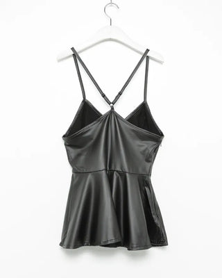 Camisole leather dress