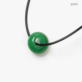 Stone Ring Point Necklace