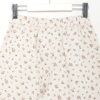 Flower corduroy shorts