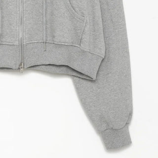 Semi-Clothed Sweat Double Zip Hoodie