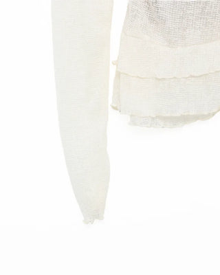 Layered ruffle knit