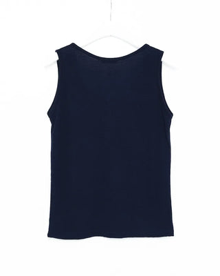Button-point sleeveless top