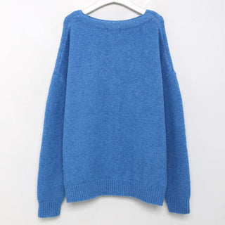 Unisex V-neck oversized cardigan
