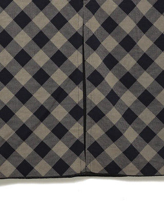 Checked long skirt