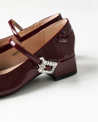 Mary Jane Cubic Loafers