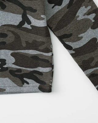 [4th Re-release] (ORIGINAL) Lettering Camo Long Sleeve T-Shirt