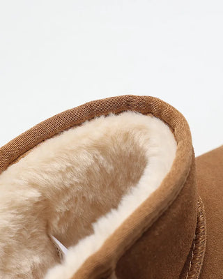 Short sheepskin boots