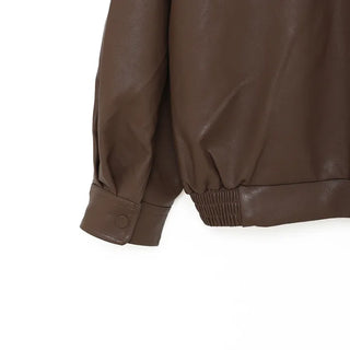 Colored leather jacket