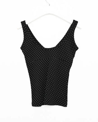 Polka Dot V-Neck Sleeveless