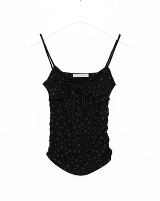 (Set item) Flower camisole & sheer cardigan