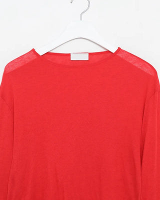Round neck wool ribbed cut and sew