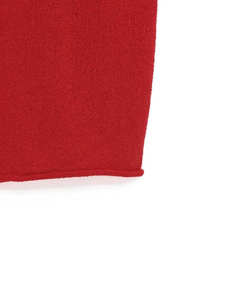 Ribbon knit vest