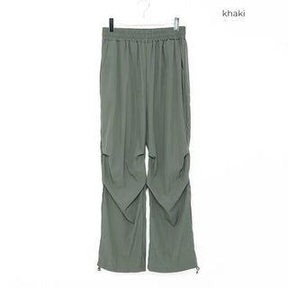 String Cotton Parasuit Pants