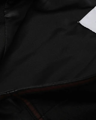 (Unisex) Washed Vintage Half Leather Jacket