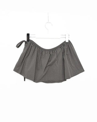 Pindot Flared Layered Skirt