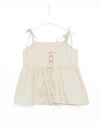 Shoulder ribbon camisole blouse