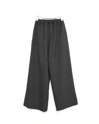 Pintuck striped wide slacks