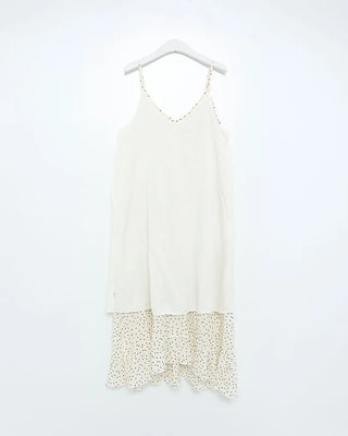 Polka Dot Tiered Camisole Long Dress