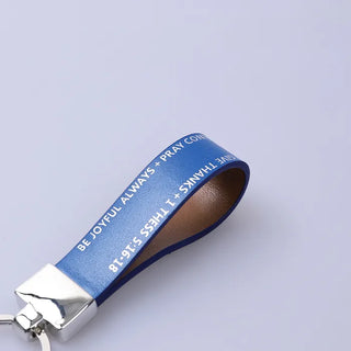 Lettering Leather Keyring