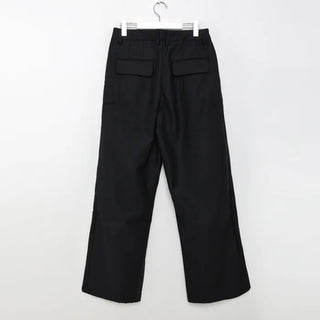 Pintuck wide slacks
