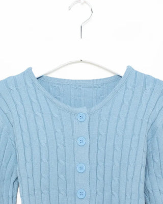 Cable knit cardigan