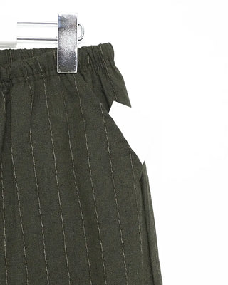 Oversized striped wide-leg pants