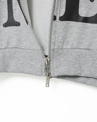 Lettering Heart Dot Point Hoodie