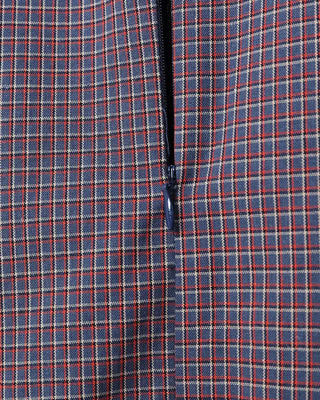 Checked mini sleeveless dress