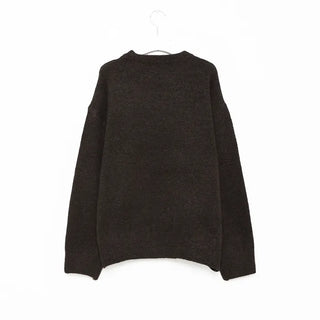 (Unisex) Drop Shoulder Simple High Gauge Sweater