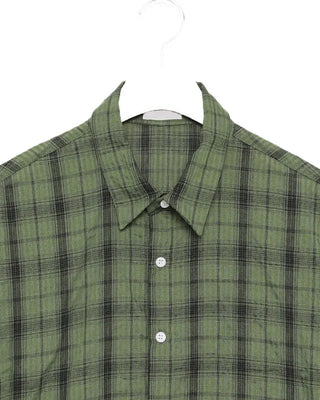 (Unisex) Tartan Check Half Shirt