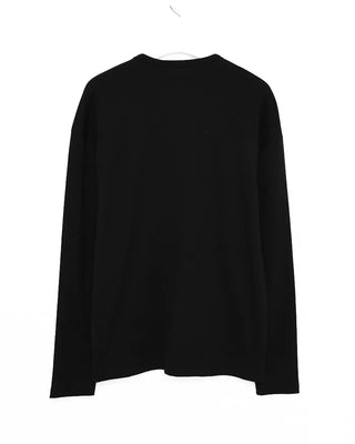 Ribbed round neck long-sleeve T-shirt