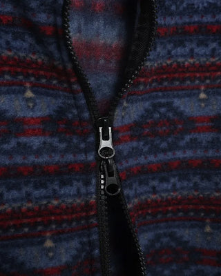 (Unisex) Ethnic Fleece Hooded Jacket with Drawstring
