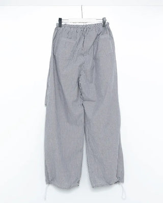 Color-block striped pants