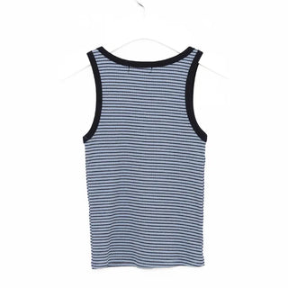 Two-tone striped sleeveless top