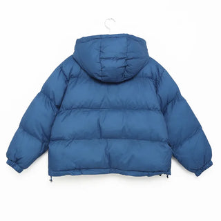 Hooded padded collar jacket