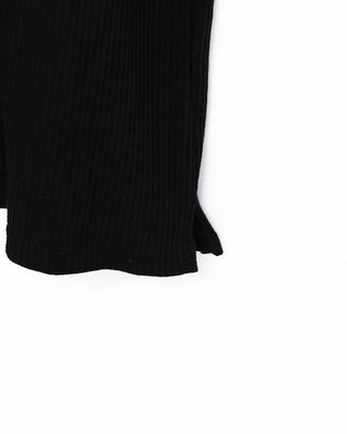 Waffle Henley Neck Short-Sleeve Knit